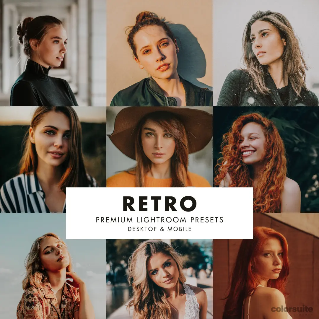 Retro lightroom preset pack, best presets for professionals